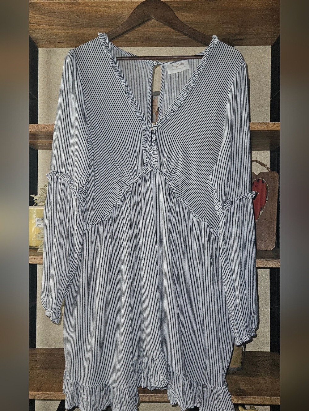 Auguste the Label Vista Helena Mini Dress or Tunic Blouse Boho Coquette - Picture 2 of 6